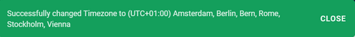 Time Zone Changed Time Zone Changed