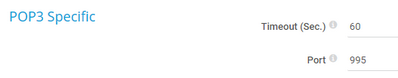 POP3 Specific POP3 Specific